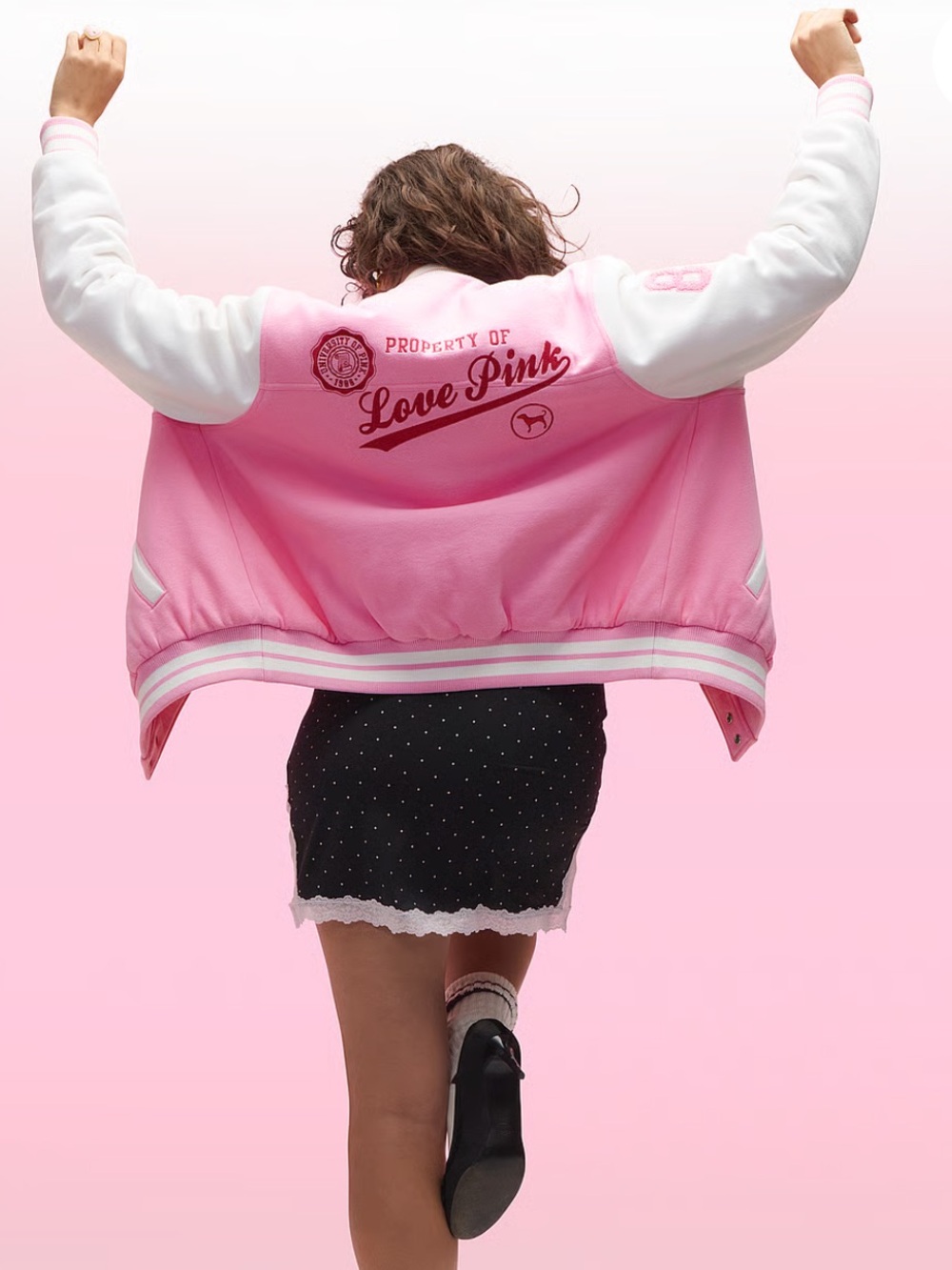 VS PINK Varsity Bomber Jacket